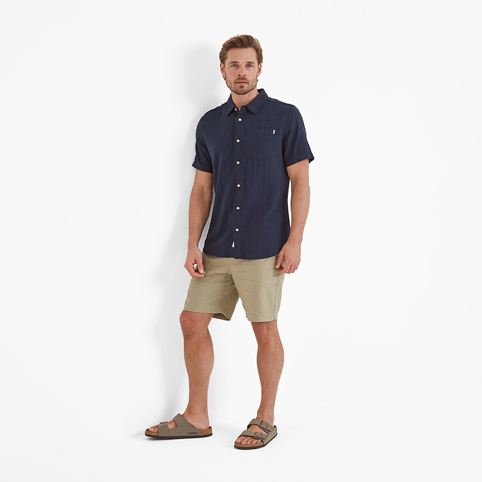 Preston Mens Shirt - Dark Indigo