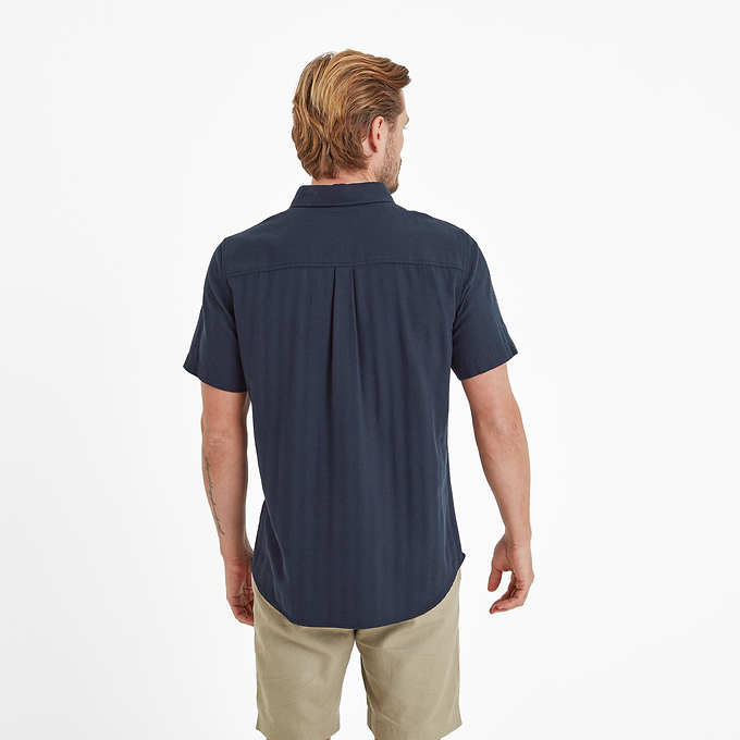Preston Mens Shirt - Dark Indigo