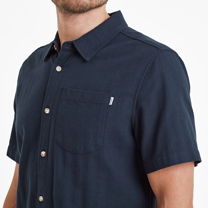Preston Mens Shirt - Dark Indigo