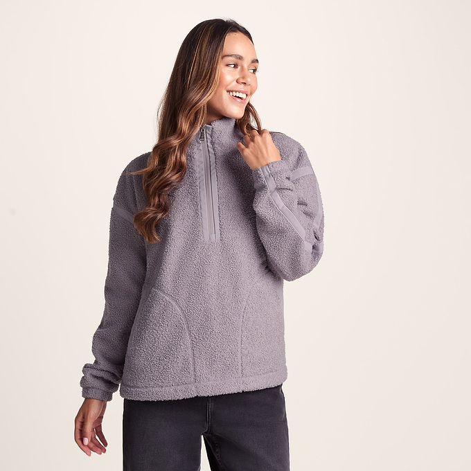 Priya Womens Sherpa Fleece - Lavender Grey