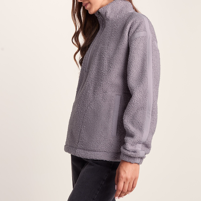 Priya Womens Sherpa Fleece - Lavender Grey