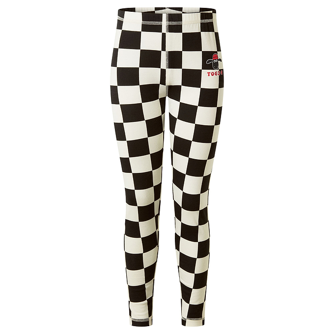Racka Kids Shaun the Sheep Legging - Black Woolly Checkerboard