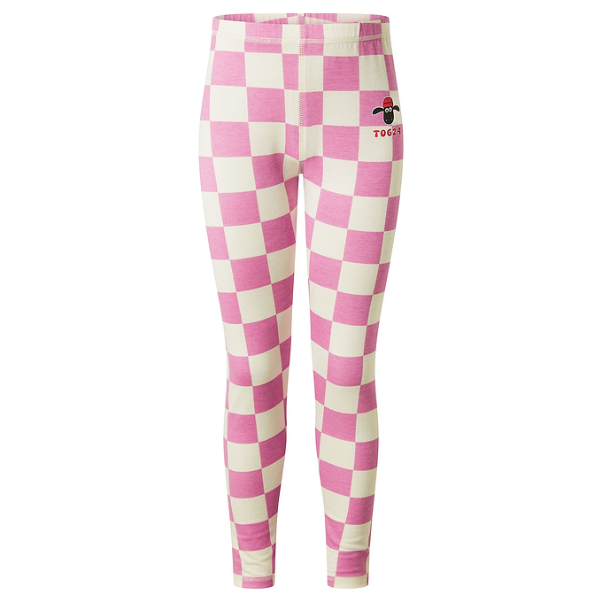 Racka Kids Shaun the Sheep Legging - Pink Woolly Checkerboard