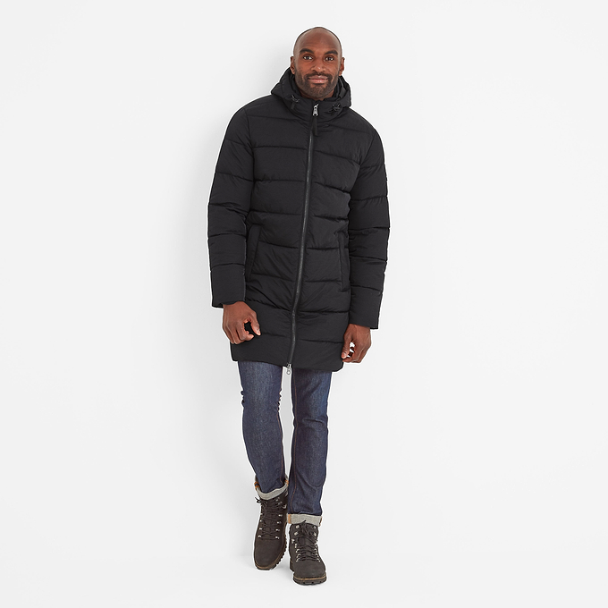 Radley Mens Padded Long Jacket - Black