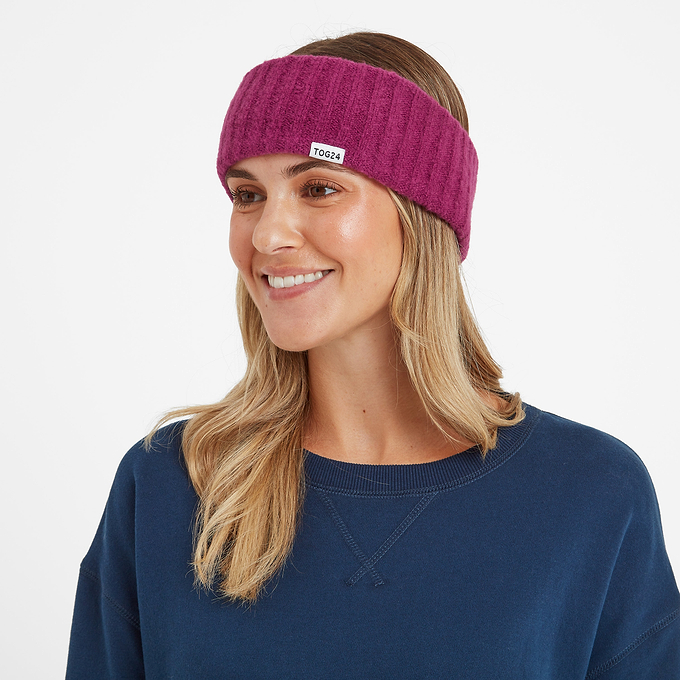 Ranora Knit Headband - Purple Berry