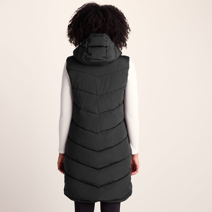 Ranskill Womens Long Insulated Gilet - Washed Black
