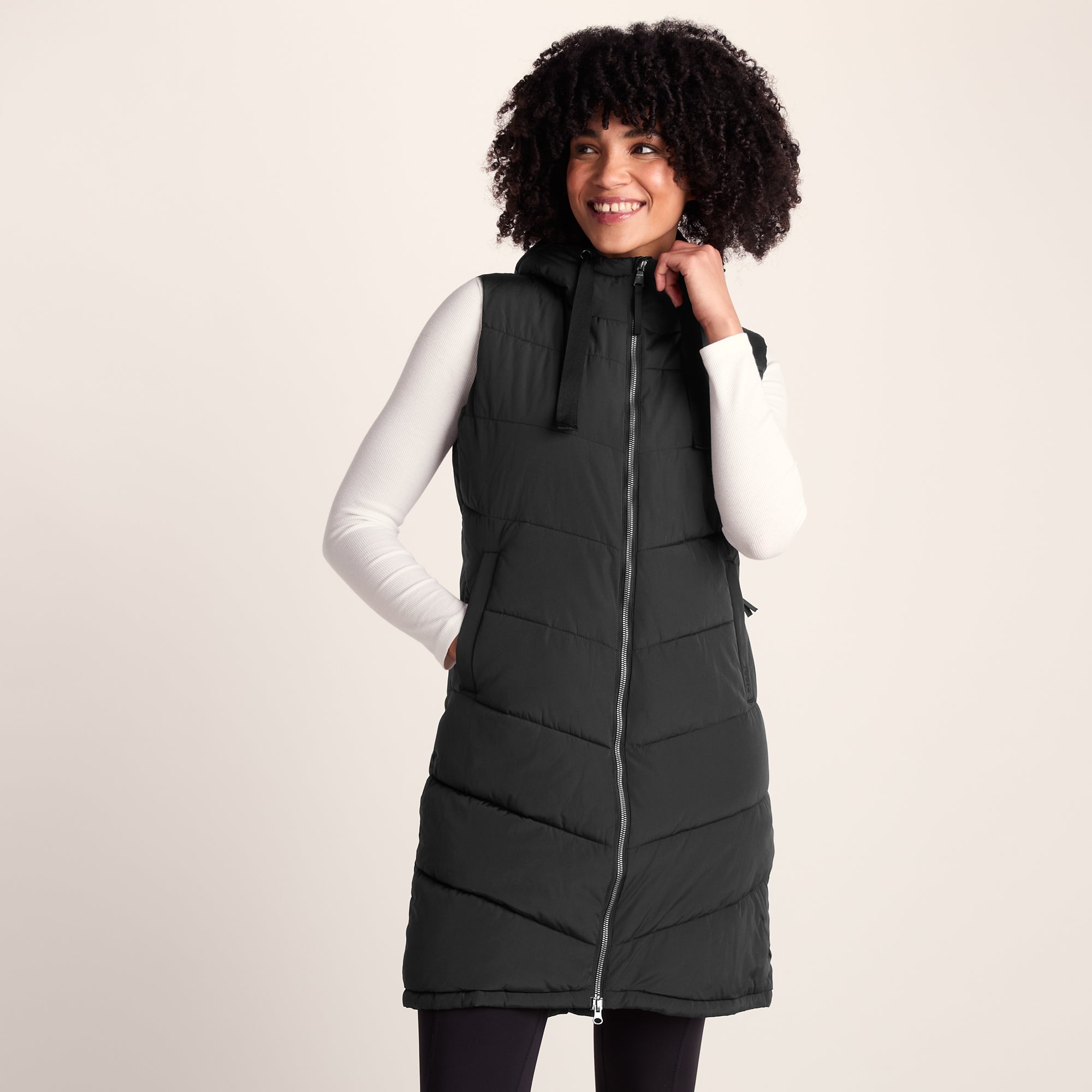 Ranskill Women's Washed Black Quilted Gilet | TOG24