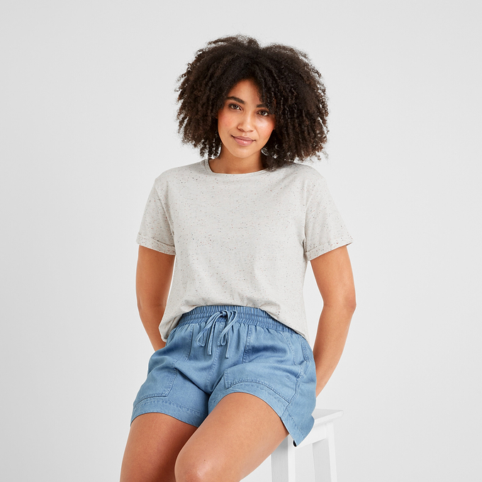 Rebecca Womens T-Shirt - Multi Colour Nep
