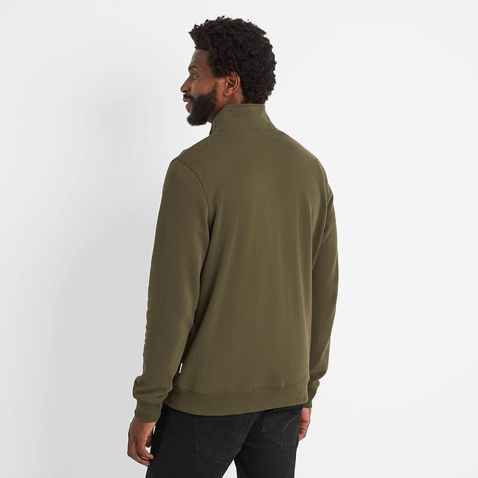 Renard Mens Zip Neck - Khaki