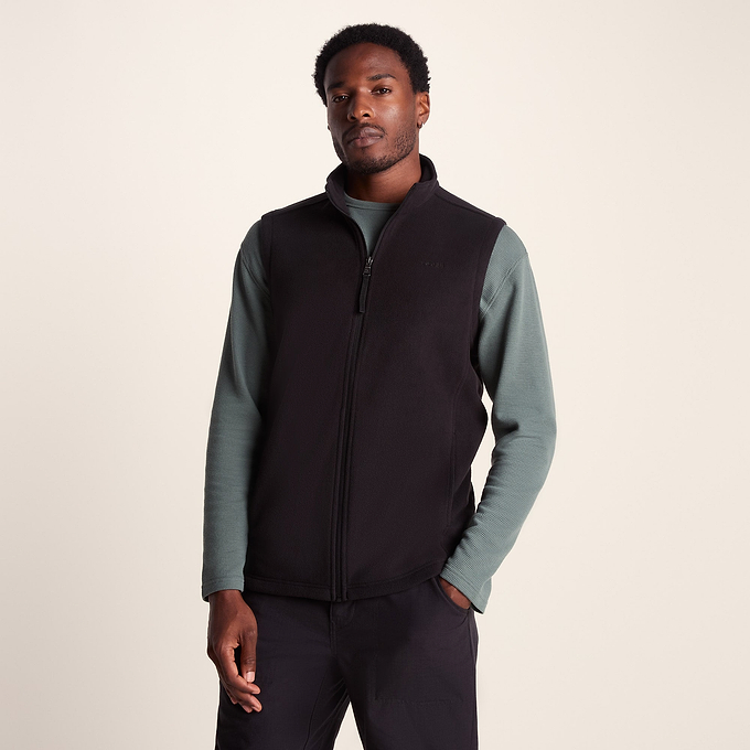 Revive Mens Fleece Gilet - Black