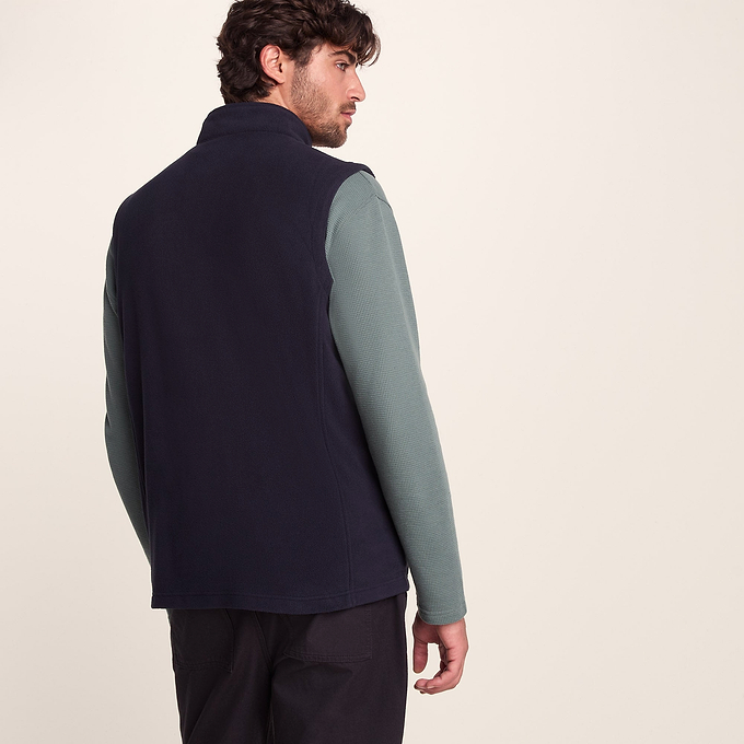 Revive Mens Fleece Gilet - Dark Indigo