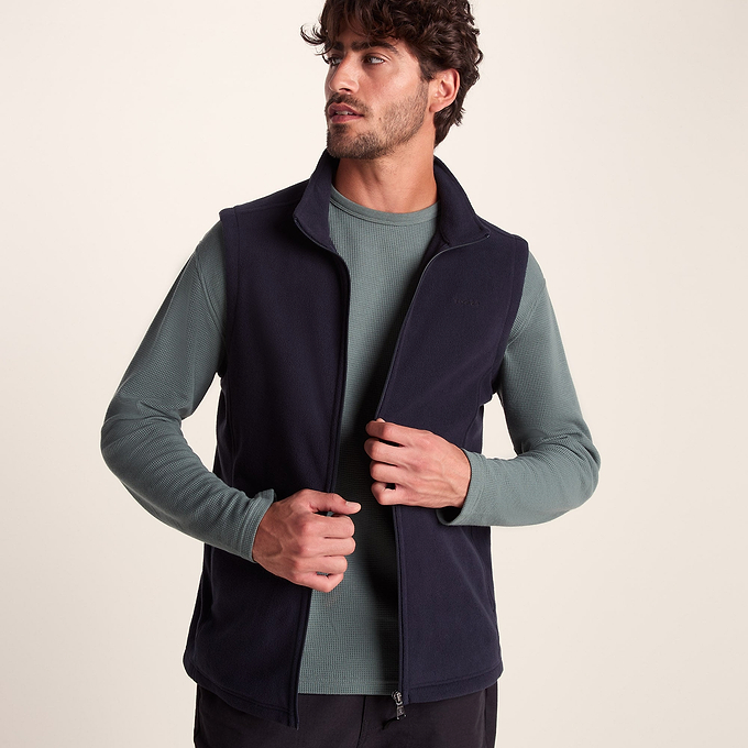 Revive Mens Fleece Gilet - Dark Indigo