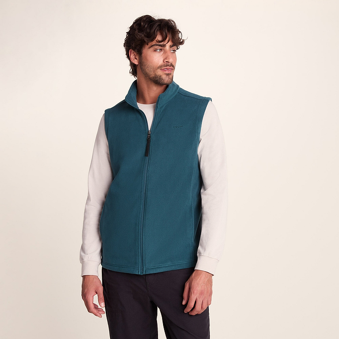 Revive Mens Fleece Gilet - Dark Turquoise