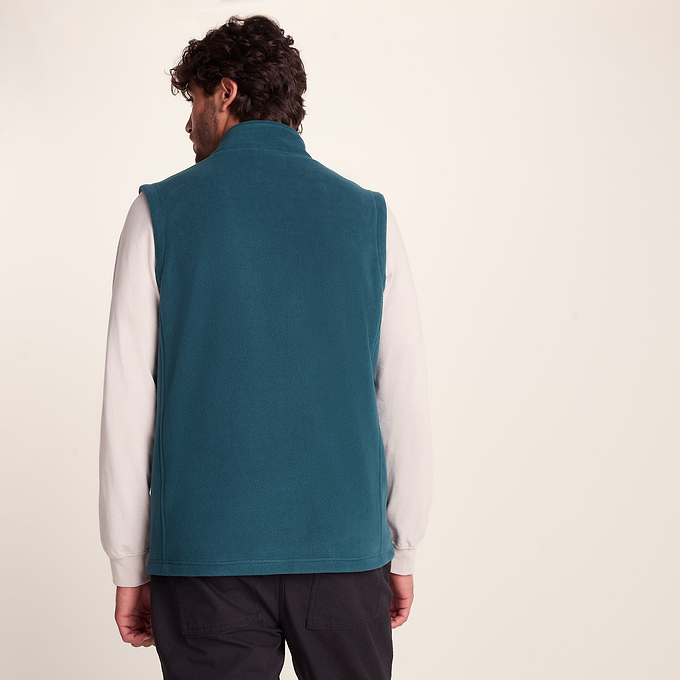 Revive Mens Fleece Gilet - Dark Turquoise