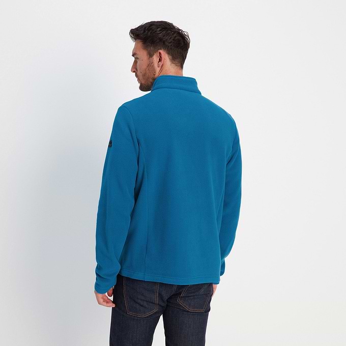 Revive Mens Fleece Jacket - Peacock Blue