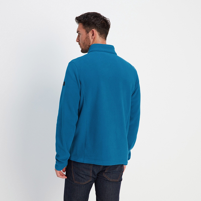 Revive Mens Fleece Jacket - Peacock Blue