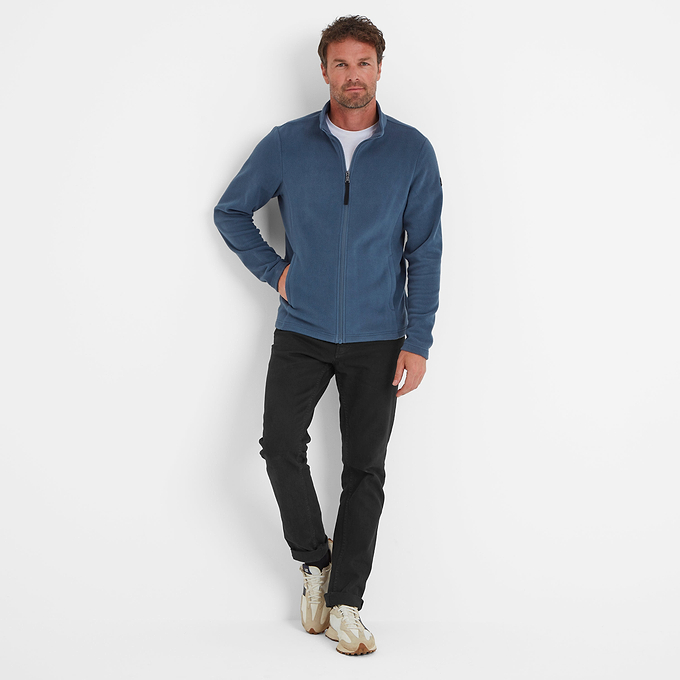 Revive Mens Fleece Jacket - Blue Stone