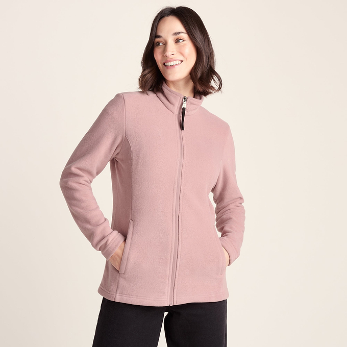 Revive Womens Fleece Jacket - Faded Pink