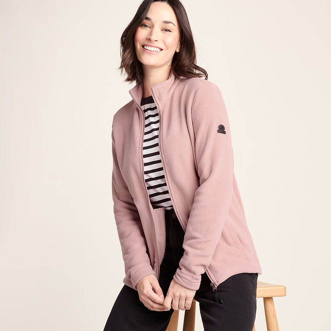 Revive Womens Fleece Jacket - Faded Pink