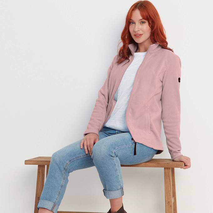 Revive Womens Fleece Jacket - Faded Pink