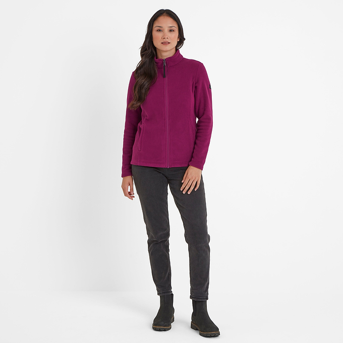 Revive Womens Fleece Jacket - Purple Berry