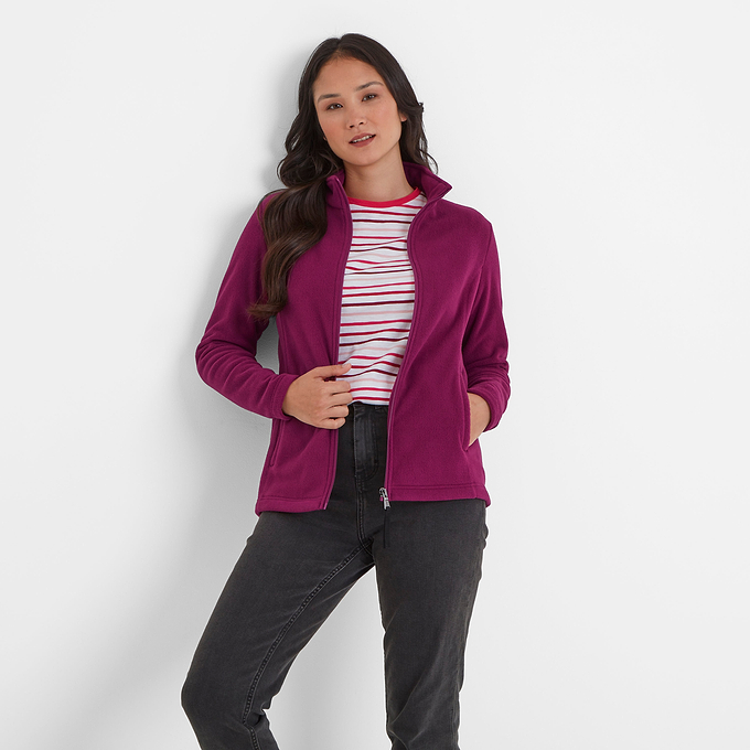 Revive Womens Fleece Jacket - Purple Berry