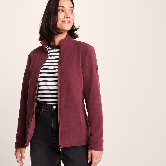 Revive Womens Fleece Jacket Burgundy – TOG24 - Main Image