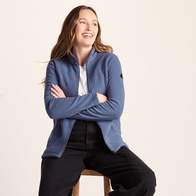 Revive Womens Fleece Jacket - Smokey Blue