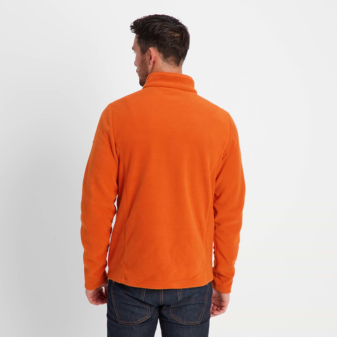Revive Mens Quarter Zip Fleece - Dark Orange