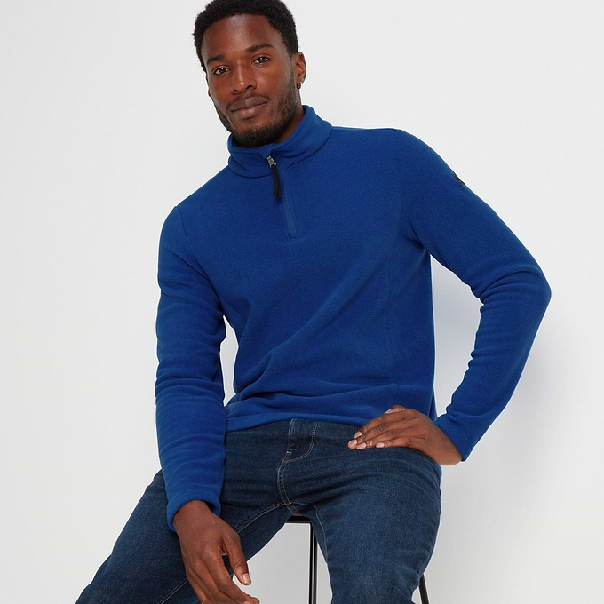 Revive Mens Quarter Zip Fleece - Royal Blue