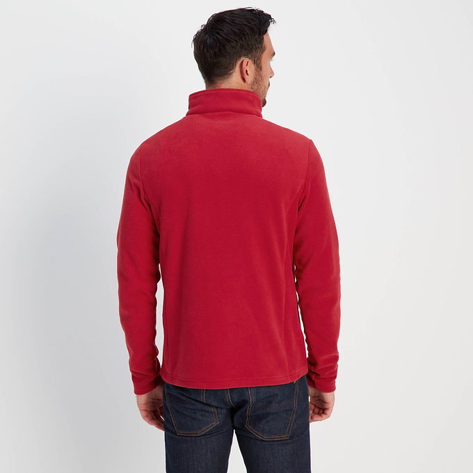 Revive Mens Quarter Zip Fleece - Chilli Red