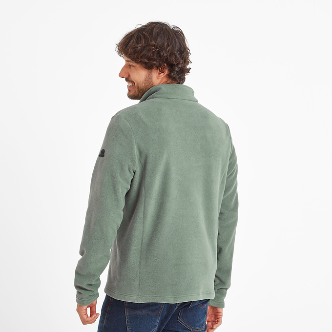 Revive Mens Fleece Zip Neck - Light Forest