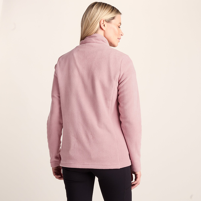Revive Womens Quarter Zip Fleece - Faded Pink