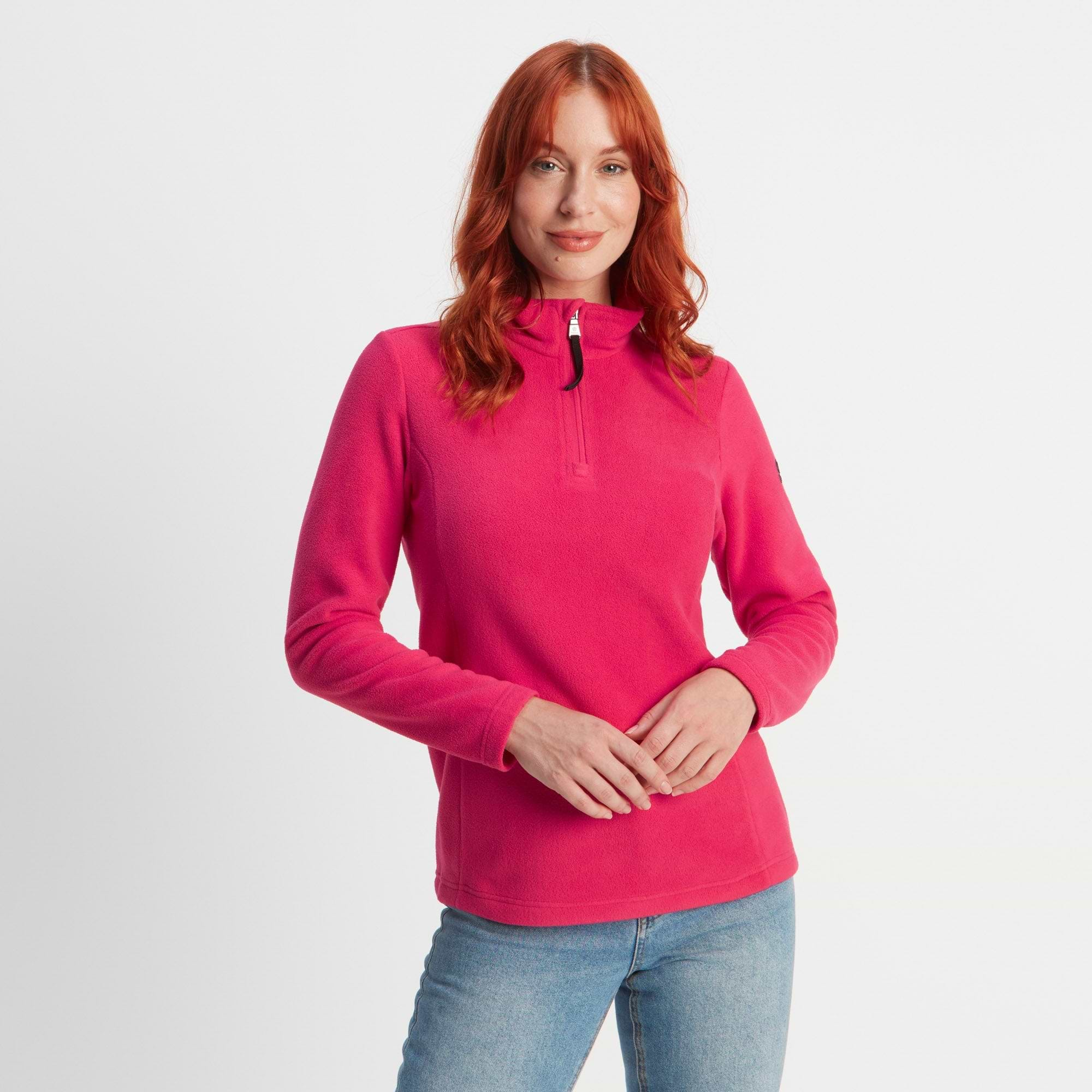 Pink perfect quarter zip on sale