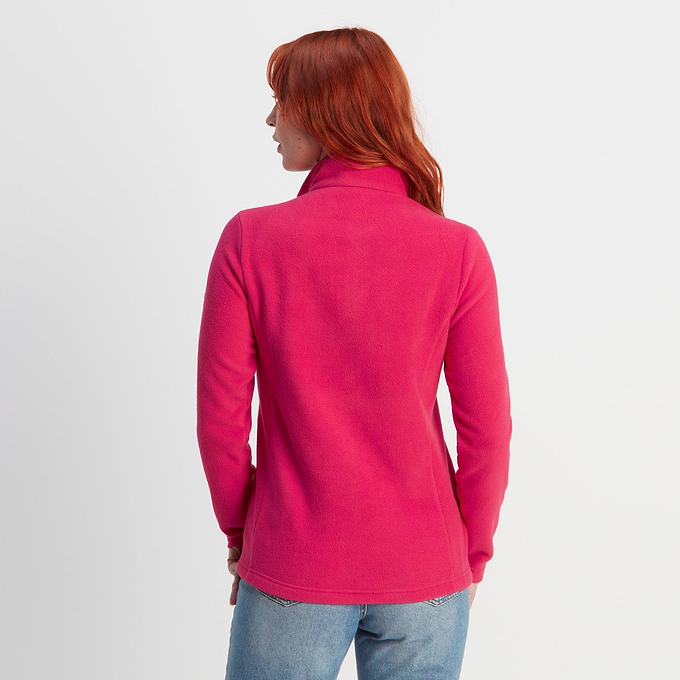 Revive Womens Quarter Zip Fleece - Magenta Pink