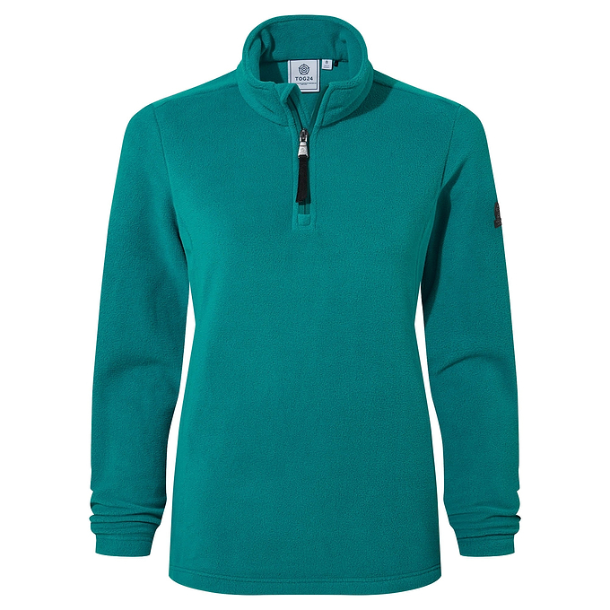 Revive Womens Quarter Zip Fleece - Teal