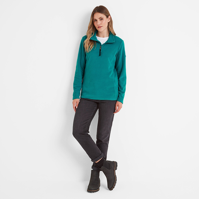 Revive Womens Quarter Zip Fleece - Teal