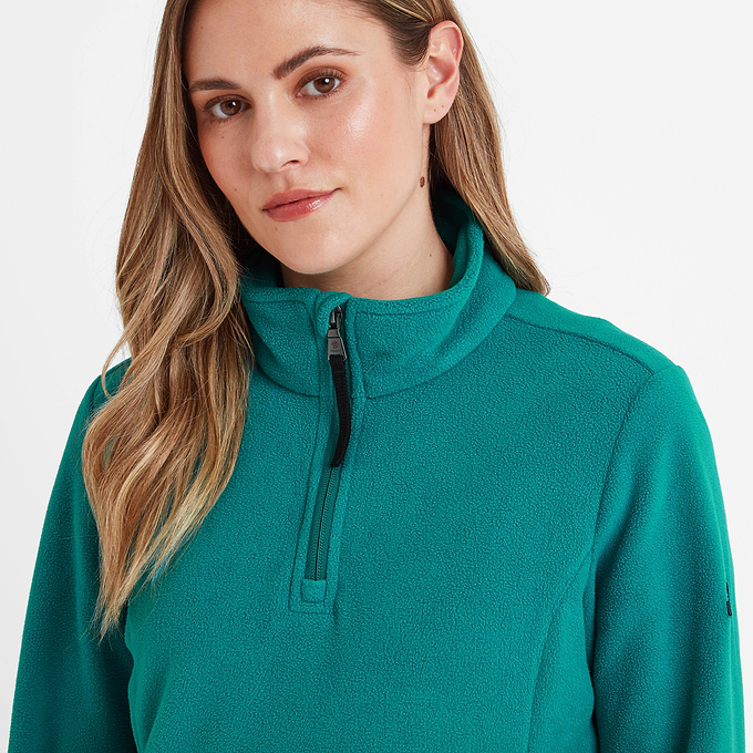 Revive Womens Quarter Zip Fleece - Teal