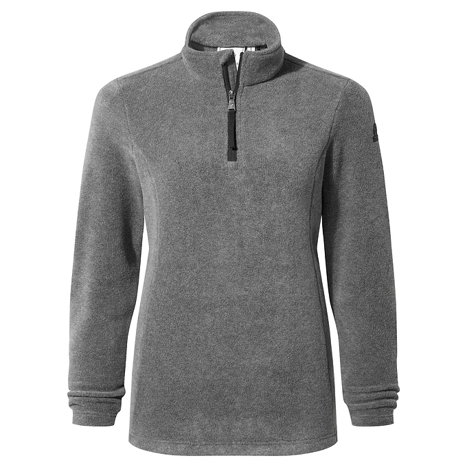 Revive Womens Quarter Zip Fleece - Grey Marl