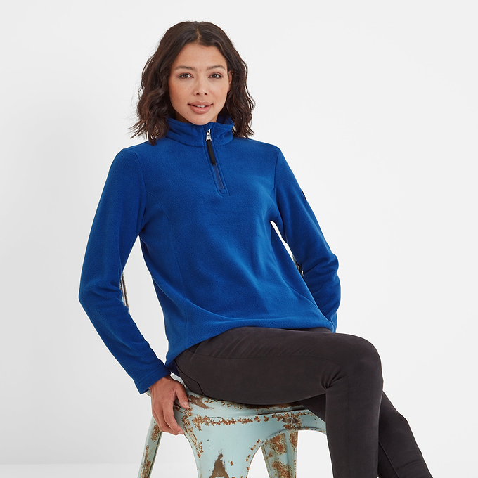 Revive Womens Quarter Zip Fleece - Royal Blue