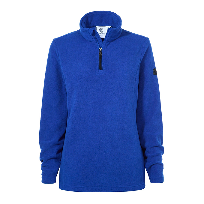Revive Womens Fleece Zip Neck - Ultra Marine Blue
