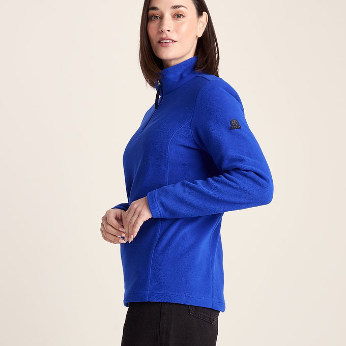 Revive Womens Fleece Zip Neck - Ultra Marine Blue