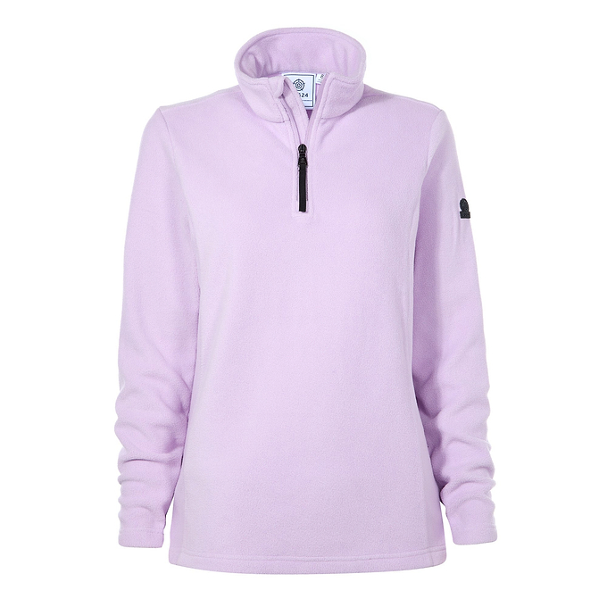 Revive Womens Fleece Zip Neck - Lilac Blossom