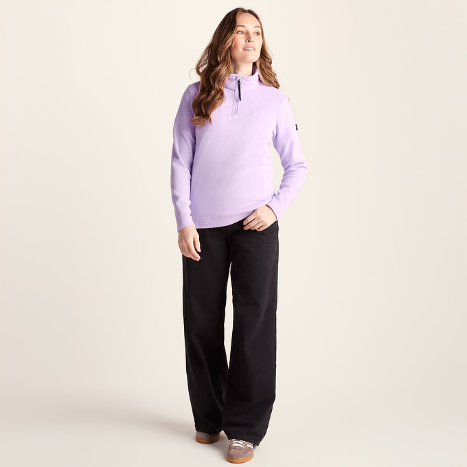 Revive Womens Fleece Zip Neck - Lilac Blossom