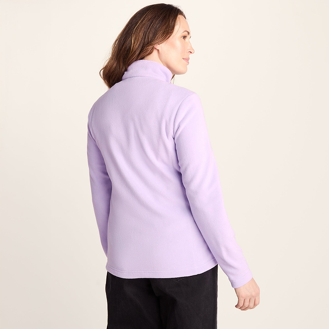 Revive Womens Fleece Zip Neck - Lilac Blossom