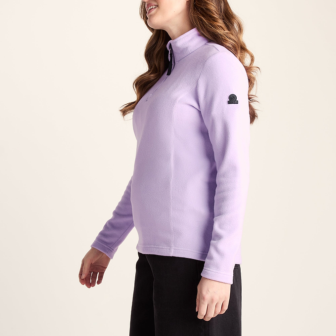 Revive Womens Fleece Zip Neck - Lilac Blossom