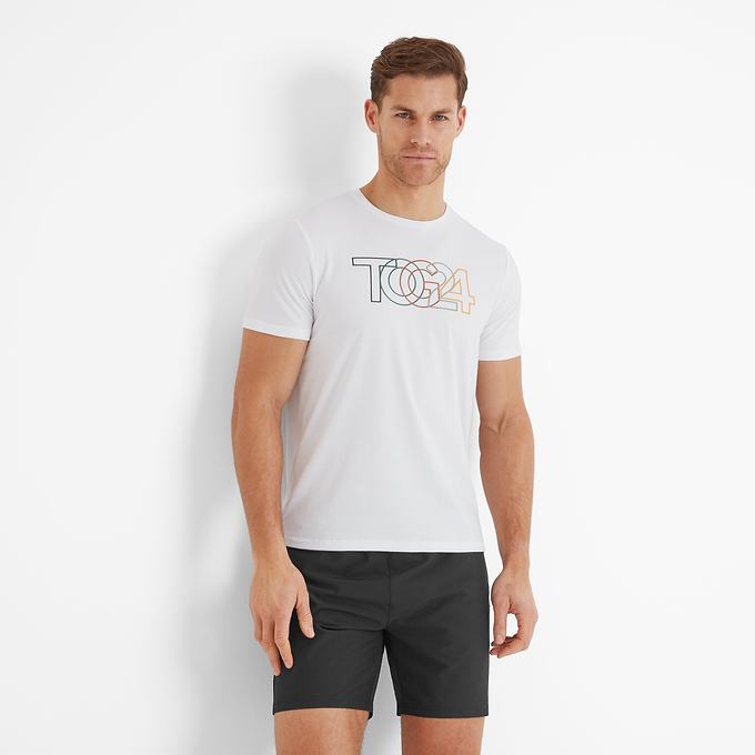 Rhode Mens Tech Short Sleeve Top - Optic White