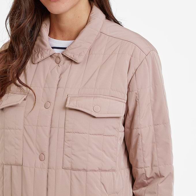 Rinder Womens Shacket - Faded Pink