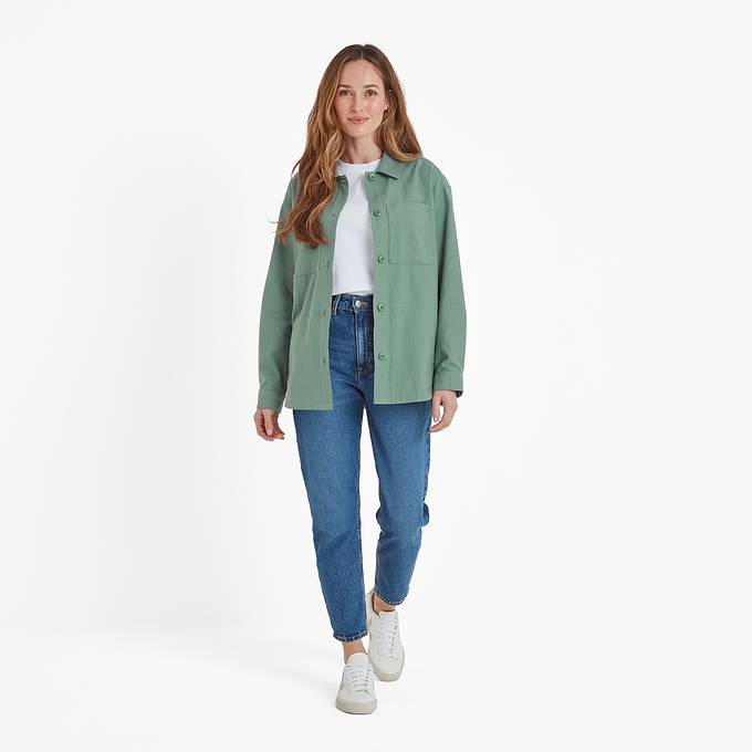 Risna Womens Shacket - Light Forest