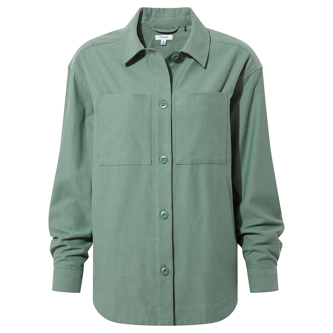 Risna Womens Shacket - Light Forest